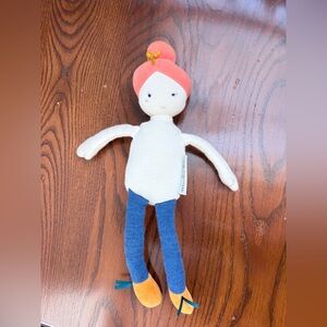 Moulin Roty Les Parisiennes Mademoiselle Eloise soft cloth doll.